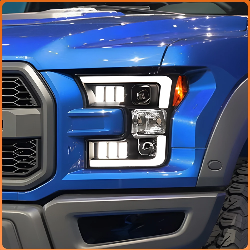LED Projector Lens Headlights Assembly Plug and Play Car Front Lamps for Ford Raptor F-150 2015-2017 Upgrade Auto Accessories
LED Projector Lens Headlights Assembly Plug and Play Car Front Lamps for Ford Raptor F-150 2015-2017 Upgrade Auto Accessories