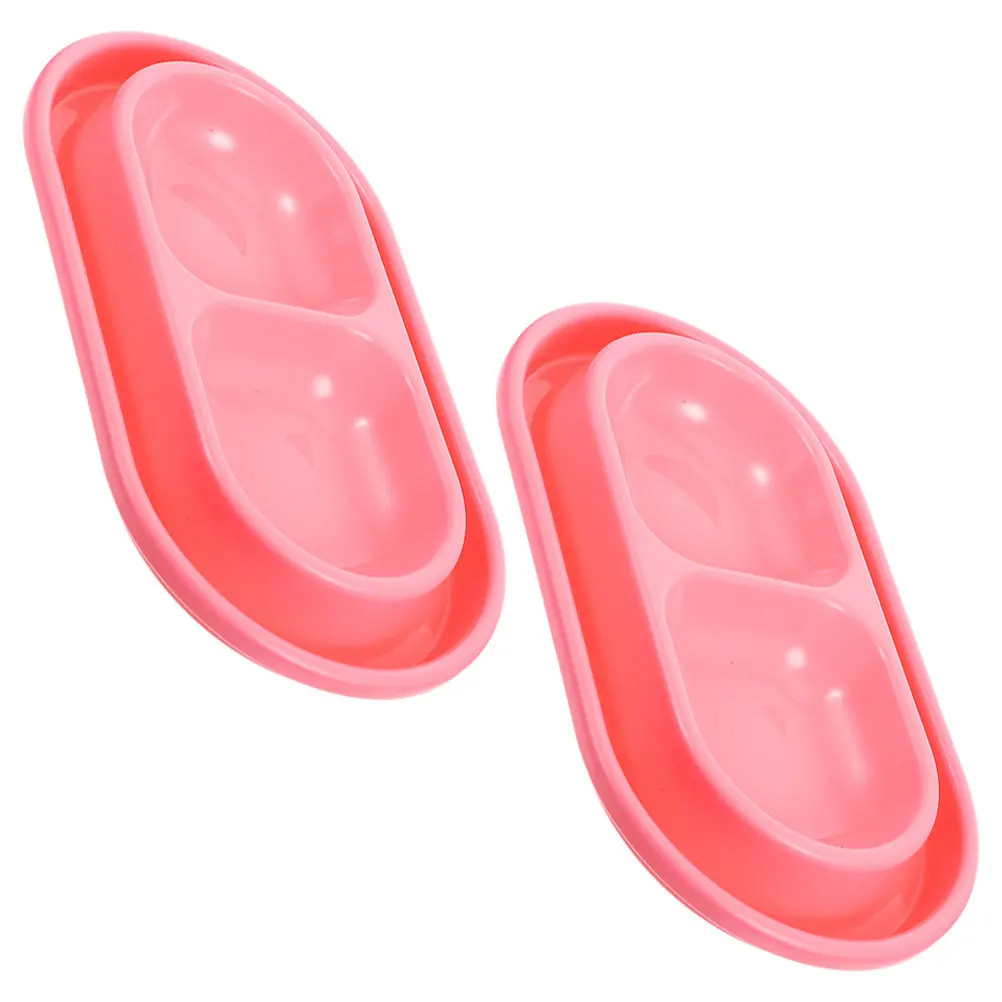 2Pcs Pet Double Bowls Plastic Cat Feeder Bowl Set Outdoor Friendly Stable Base Pink for Small Medium Kittens Puppies
2Pcs Pet Double Bowls Plastic Cat Feeder Bowl Set Outdoor Friendly Stable Base Pink for Small Medium Kittens Puppies