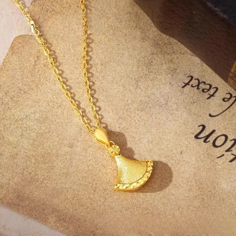 Viora Jewelry Light luxury design old money style 24K real gold ginkgo leaf pendant female ins style 9999 small skirt necklace a
Viora Jewelry Light luxury design old money style 24K real gold ginkgo leaf pendant female ins style 9999 small skirt necklace a