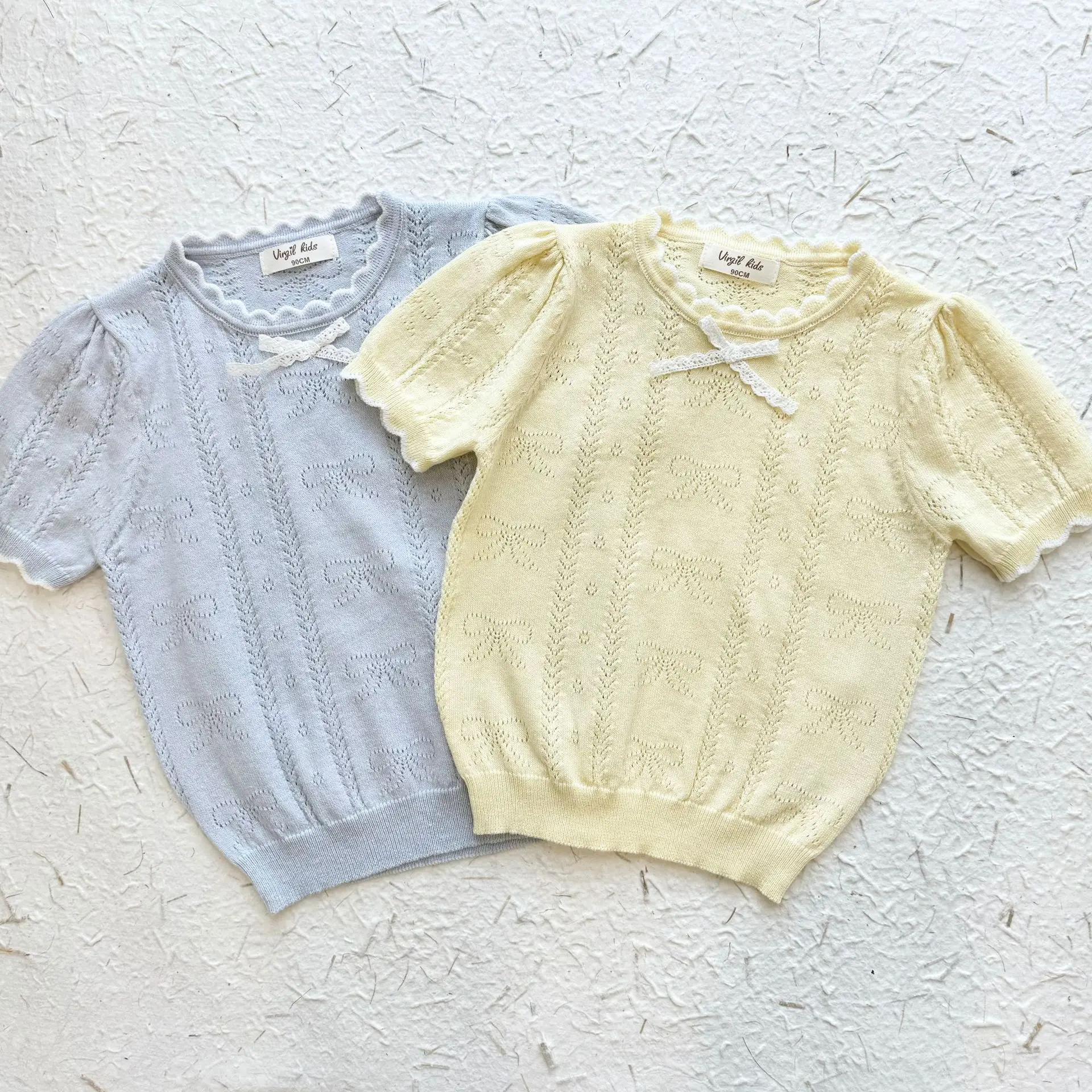 Children Clothes 2025 Summer New Fashionable Hollow Girl's Knitted T Shirt Short-sleeved Tops Or Shorts
Children Clothes 2025 Summer New Fashionable Hollow Girl's Knitted T Shirt Short-sleeved Tops Or Shorts