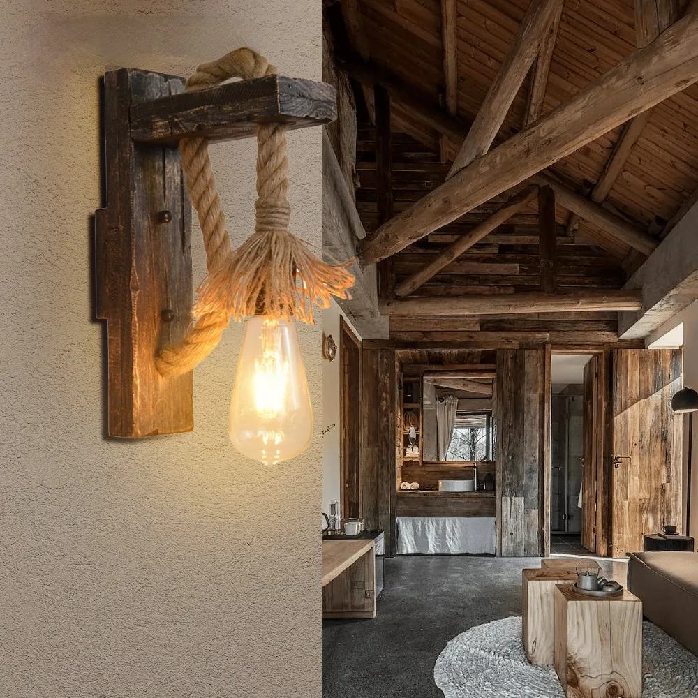 Wall Lamp Attic Style Wooden Wall Lamp Retro Bar Industrial Corridor Wood Antique Old Restaurant Cafe
Wall Lamp Attic Style Wooden Wall Lamp Retro Bar Industrial Corridor Wood Antique Old Restaurant Cafe