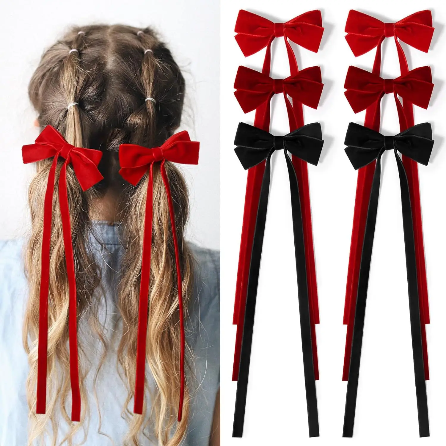 1 Pair Elegant Long Velvet Ribbon Bow Hairpins Girls Kids Hair Clips Barrettes Accessories Hairclip Headwear Headdress Ornament
1 Pair Elegant Long Velvet Ribbon Bow Hairpins Girls Kids Hair Clips Barrettes Accessories Hairclip Headwear Headdress Ornament