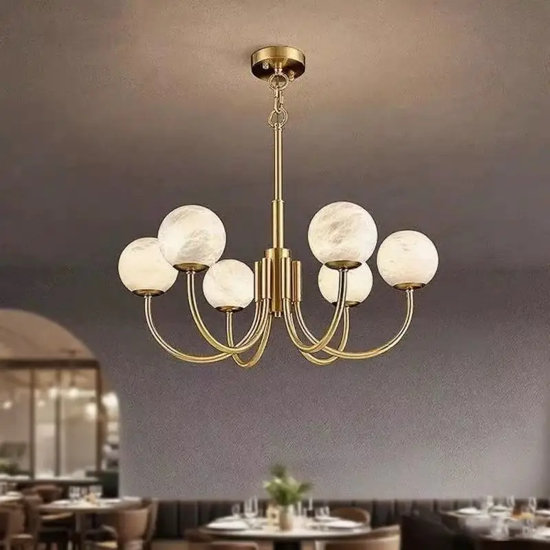 Nordic Style Marble Bubble Ball Chandelier Dimmable Pendant Light Fixture Brass Ceiling Lamp for living room Luster Decor
Nordic Style Marble Bubble Ball Chandelier Dimmable Pendant Light Fixture Brass Ceiling Lamp for living room Luster Decor