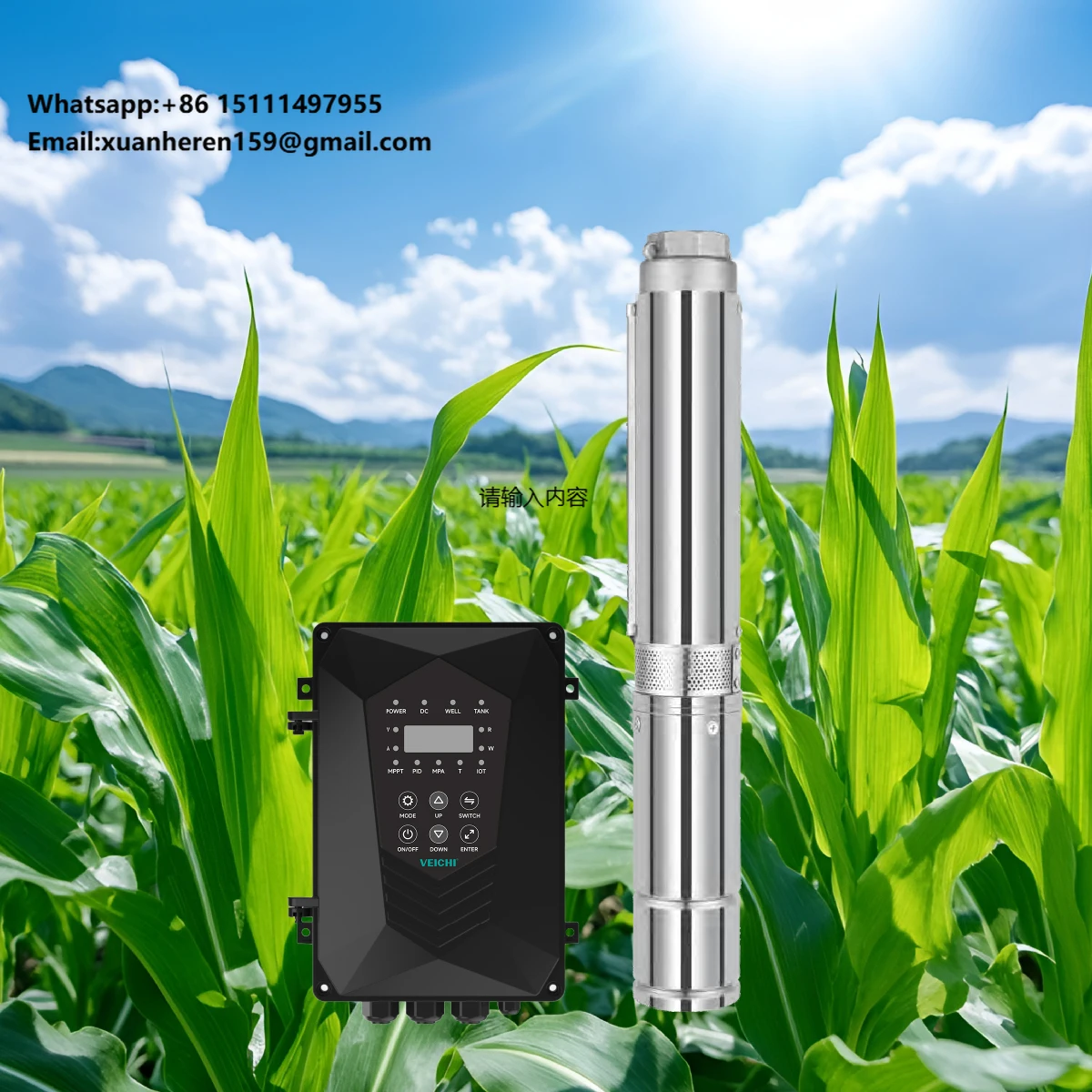VEICHI AC DC Hybrid Submersible Borehole Deep Well Pump System High Head Flow MPPT Solar Water Pump for Agriculture Irrigation
VEICHI AC DC Hybrid Submersible Borehole Deep Well Pump System High Head Flow MPPT Solar Water Pump for Agriculture Irrigation