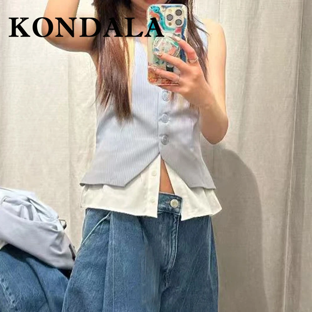KODNDALA, летняя полосатая лоскутная майка, женский топ, повседневная мода, лето 2029, жилет для поездок на работу, офисные женские топы без рукавов с v-образным вырезом
KODNDALA, летняя полосатая лоскутная майка, женский топ, повседневная мода, лето 2029, жилет для поездок на работу, офисные женские топы без рукавов с v-образным вырезом
