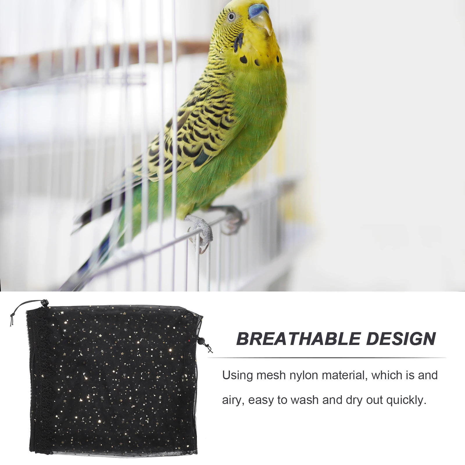 Birdcage Netting Gauze Mesh Cover Protector For Bird Parrot Accessories Splash-Proof Reusable Washable Cage Cover Small
Birdcage Netting Gauze Mesh Cover Protector For Bird Parrot Accessories Splash-Proof Reusable Washable Cage Cover Small