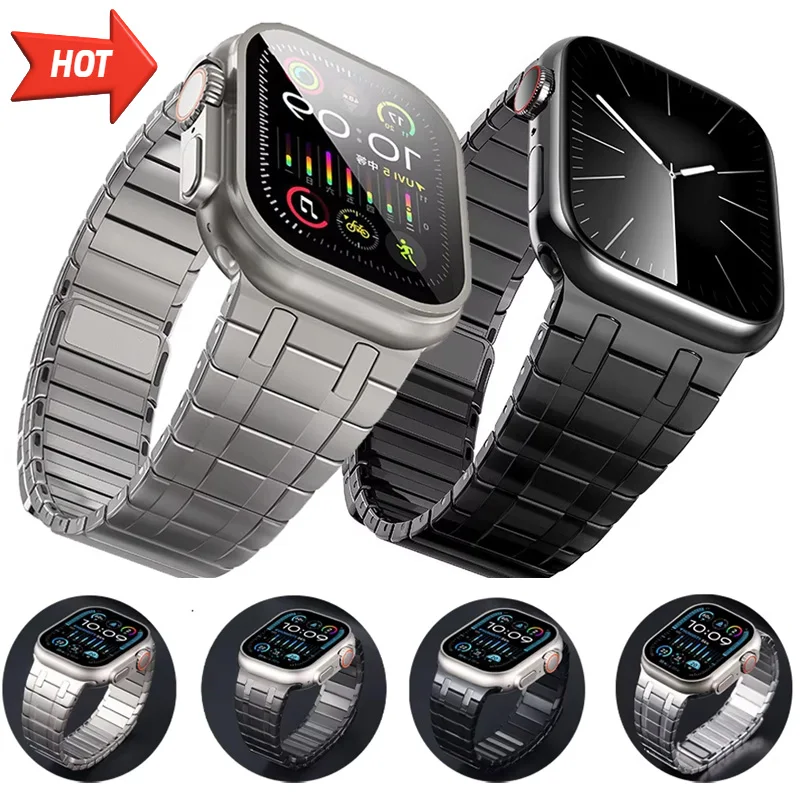 Metal Stainless Steel Strap for Apple Watch Ultra 2 49mm 10 46mm 42mm Magnetic Band iwatch 9 8 7 6 5 SE 45mm 41mm 44mm 40mm Belt
Metal Stainless Steel Strap for Apple Watch Ultra 2 49mm 10 46mm 42mm Magnetic Band iwatch 9 8 7 6 5 SE 45mm 41mm 44mm 40mm Belt