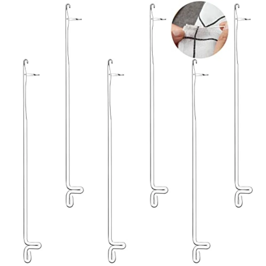 6 Pcs Serging Hooks Latch Crochet Hooks Sewing Needles Stainless Steel Knit Picker Snag Repair Tool for DIY Weave Knitting Reva
6 Pcs Serging Hooks Latch Crochet Hooks Sewing Needles Stainless Steel Knit Picker Snag Repair Tool for DIY Weave Knitting Reva