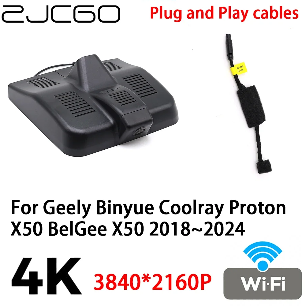 ZJCGO 4K 2160P Автомобильный видеорегистратор, подключи и работай для Geely Binyue Coolray Proton X50 BelGee X50 2018 ~ 2024
ZJCGO 4K 2160P Автомобильный видеорегистратор, подключи и работай для Geely Binyue Coolray Proton X50 BelGee X50 2018 ~ 2024