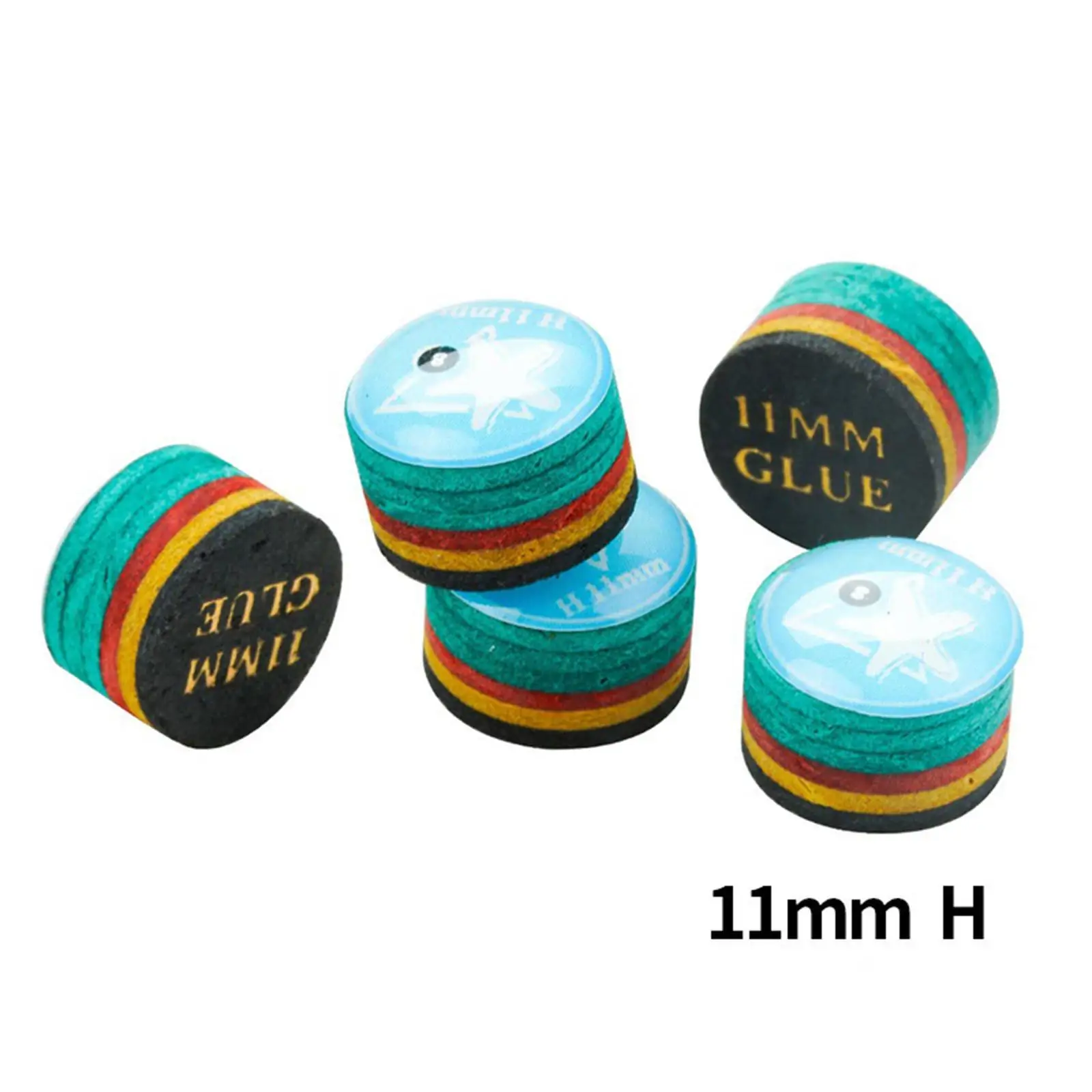 Colorful Pool Cue Tip Professional Billiards Stick Part Multi Layer Snooker Tip Repair for Indoor Game
Colorful Pool Cue Tip Professional Billiards Stick Part Multi Layer Snooker Tip Repair for Indoor Game