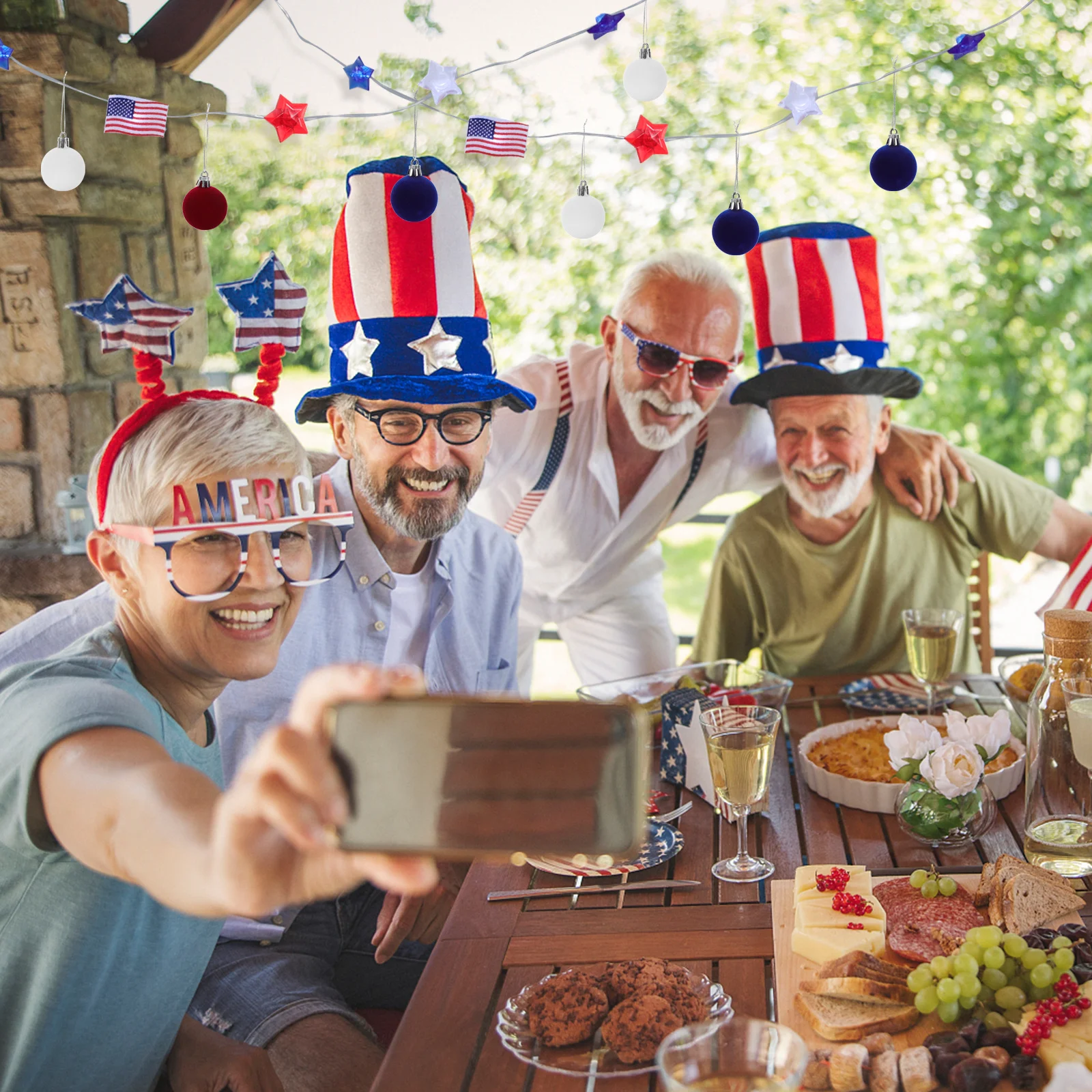 24pcs Ball Decor Independence Day Adornments Festival Supplies Patriotic Balls Party Decorations National Day Pendants Plastic
24pcs Ball Decor Independence Day Adornments Festival Supplies Patriotic Balls Party Decorations National Day Pendants Plastic
