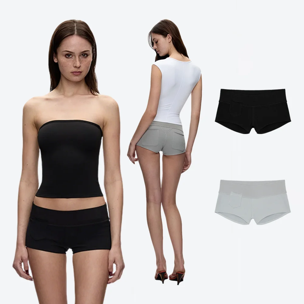 Шорты Tank Spring/Summer Low-Waist Hot Girl, эластичные ультракороткие брюки облегающего кроя, с карманами, универсальные для повседневной носки и на каждый день, широкий пояс с эластичной вставкой.
Шорты Tank Spring/Summer Low-Waist Hot Girl, эластичные ультракороткие брюки облегающего кроя, с карманами, универсальные для повседневной носки и на каждый день, широкий пояс с эластичной вставкой.