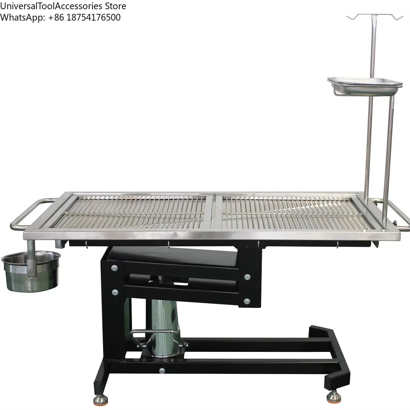 Compact Hydraulic Surgery Table for Pets - Stainless Steel Vet Operating Table with Foot Pedal & Drainage Mesh
Compact Hydraulic Surgery Table for Pets - Stainless Steel Vet Operating Table with Foot Pedal & Drainage Mesh
