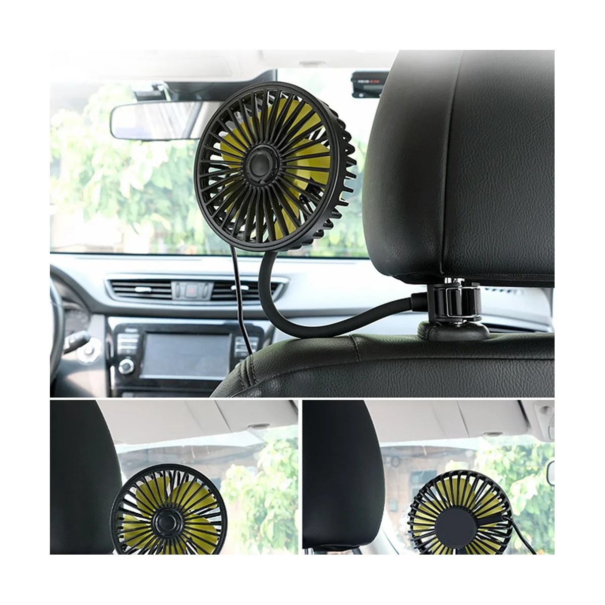 USB Car Fan for Backseat Car Cooling Fan, 3 Speeds Strong Wind 5V Fan with Adjustable Clip Electric Car Seat
USB Car Fan for Backseat Car Cooling Fan, 3 Speeds Strong Wind 5V Fan with Adjustable Clip Electric Car Seat