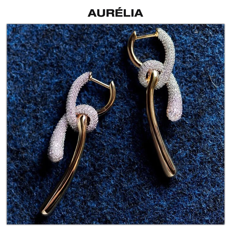 Европейские дизайнерские серьги высшего качества с золотыми, серебряными бриллиантами и кристаллами, женские модные вечерние роскошные ювелирные изделия, изысканный подарок, тренд
Европейские дизайнерские серьги высшего качества с золотыми, серебряными бриллиантами и кристаллами, женские модные вечерние роскошные ювелирные изделия, изысканный подарок, тренд