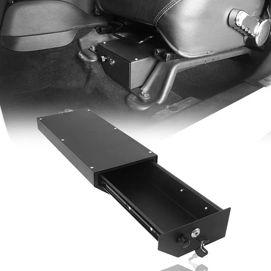 Запираемый ящик для хранения под сиденьем JK для Jeep Wrangler JK 2007-2010 (2-дверный) и 2007-2018 (4-дверный), не подходит для стороны водителя.
Запираемый ящик для хранения под сиденьем JK для Jeep Wrangler JK 2007-2010 (2-дверный) и 2007-2018 (4-дверный), не подходит для стороны водителя.