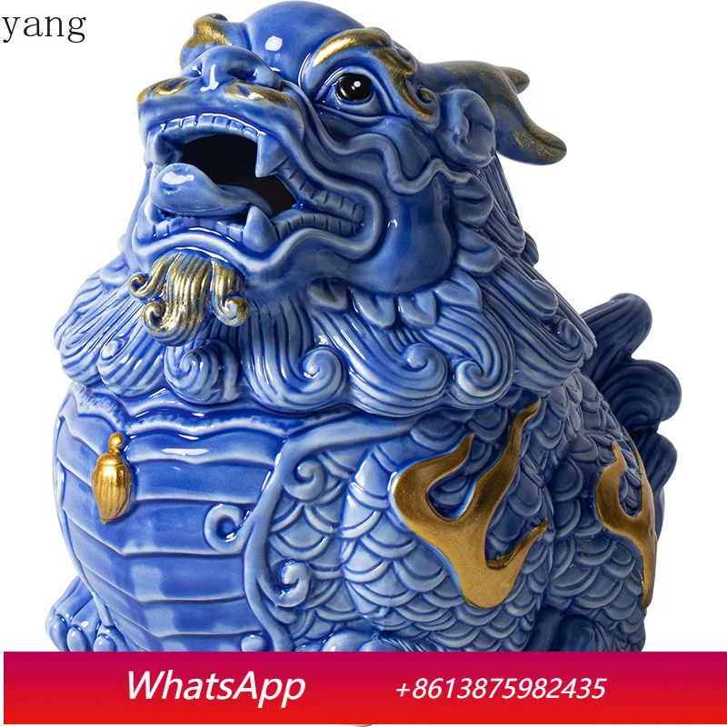 CX Creative Ceramic Kirin Ornament Chinese Home Furnishing Living Room Lucky Beast Desktop Ornament
CX Creative Ceramic Kirin Ornament Chinese Home Furnishing Living Room Lucky Beast Desktop Ornament