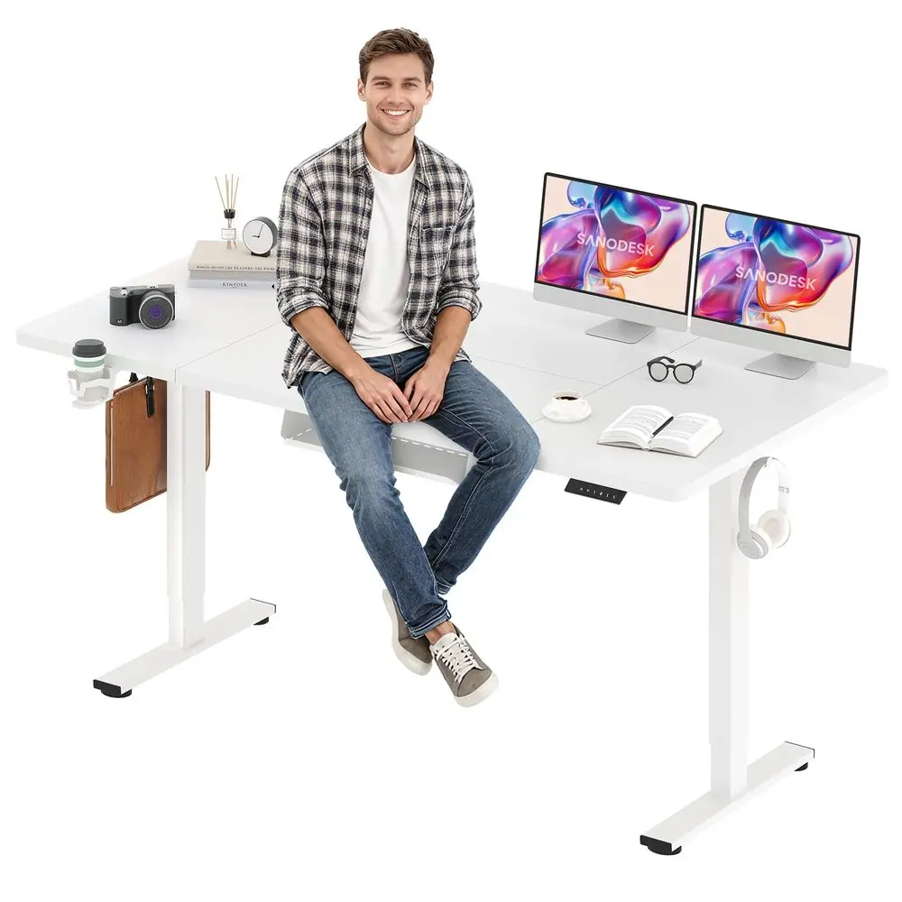 Electric Standing Desk 71 x 32 Inches, Height Adjustable Sit Stand with Large Splice Board Desktop for Home Office, Computer Wo
Electric Standing Desk 71 x 32 Inches, Height Adjustable Sit Stand with Large Splice Board Desktop for Home Office, Computer Wo