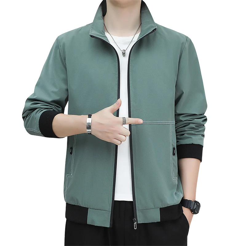 Дышащее модное стильное тонкое пальто, весенне-осеннее мужское уличное ветрозащитное кардиган с воротником-стойкой, повседневные куртки-бомберы
Дышащее модное стильное тонкое пальто, весенне-осеннее мужское уличное ветрозащитное кардиган с воротником-стойкой, повседневные куртки-бомберы