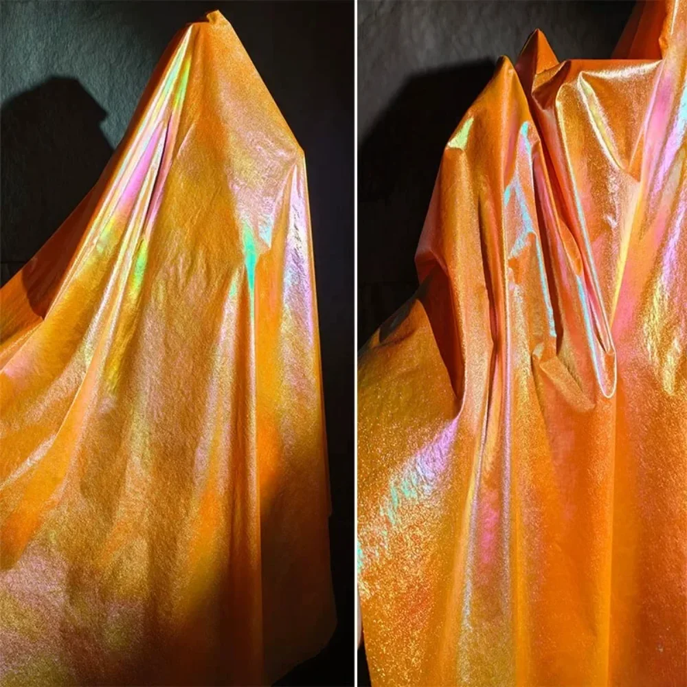 Gradient Colored Mirror Down Jacket Fabric for Light Thin Soft Slightly Wrinkled Waterproof Designer Fabrics Diy Sewing Cloth
Gradient Colored Mirror Down Jacket Fabric for Light Thin Soft Slightly Wrinkled Waterproof Designer Fabrics Diy Sewing Cloth