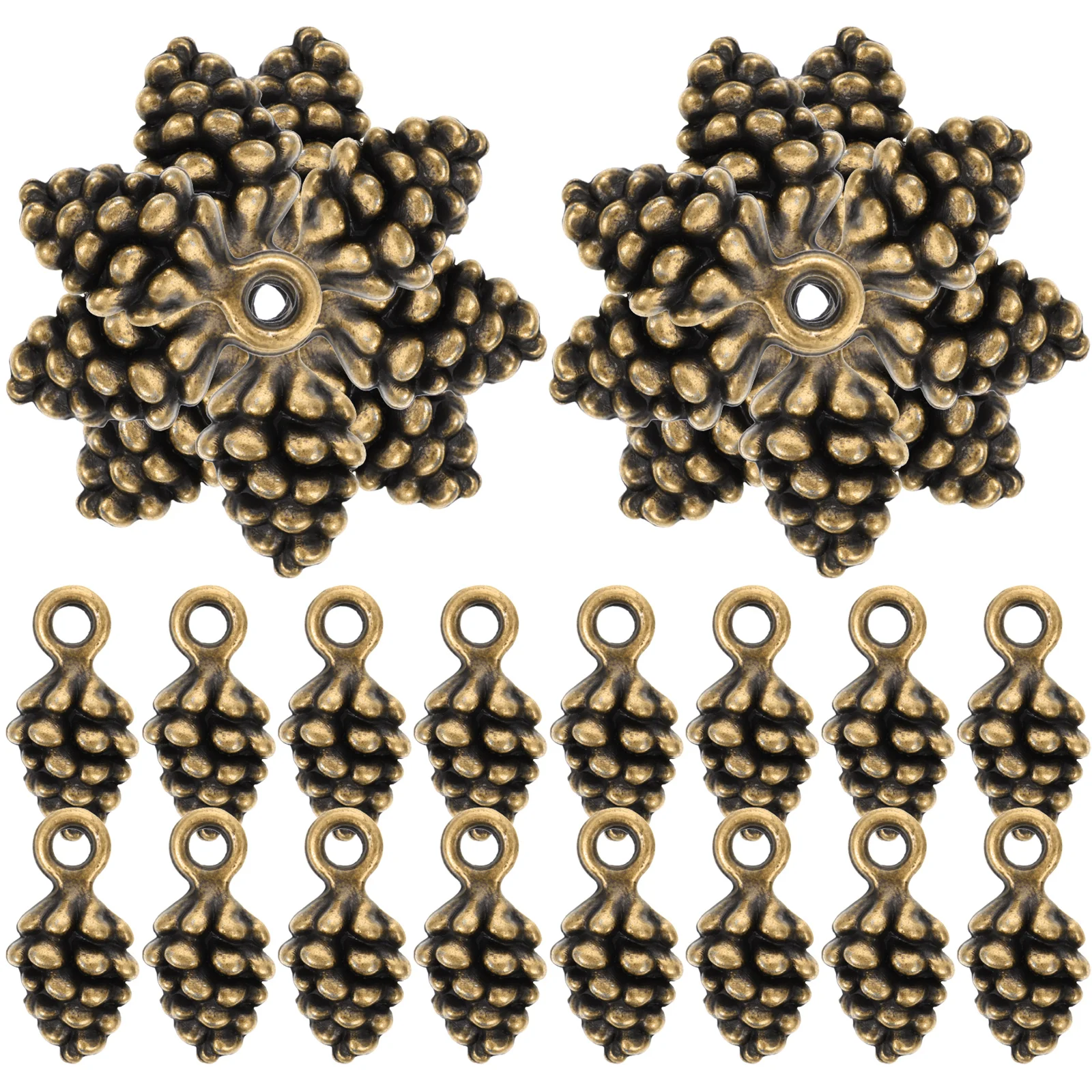 60pcs Pine Cone Pendant Alloy Jewelry Charms Diy Crafts Decorative Accessories Necklace 3D Pine Cone Charms Pendants
60pcs Pine Cone Pendant Alloy Jewelry Charms Diy Crafts Decorative Accessories Necklace 3D Pine Cone Charms Pendants