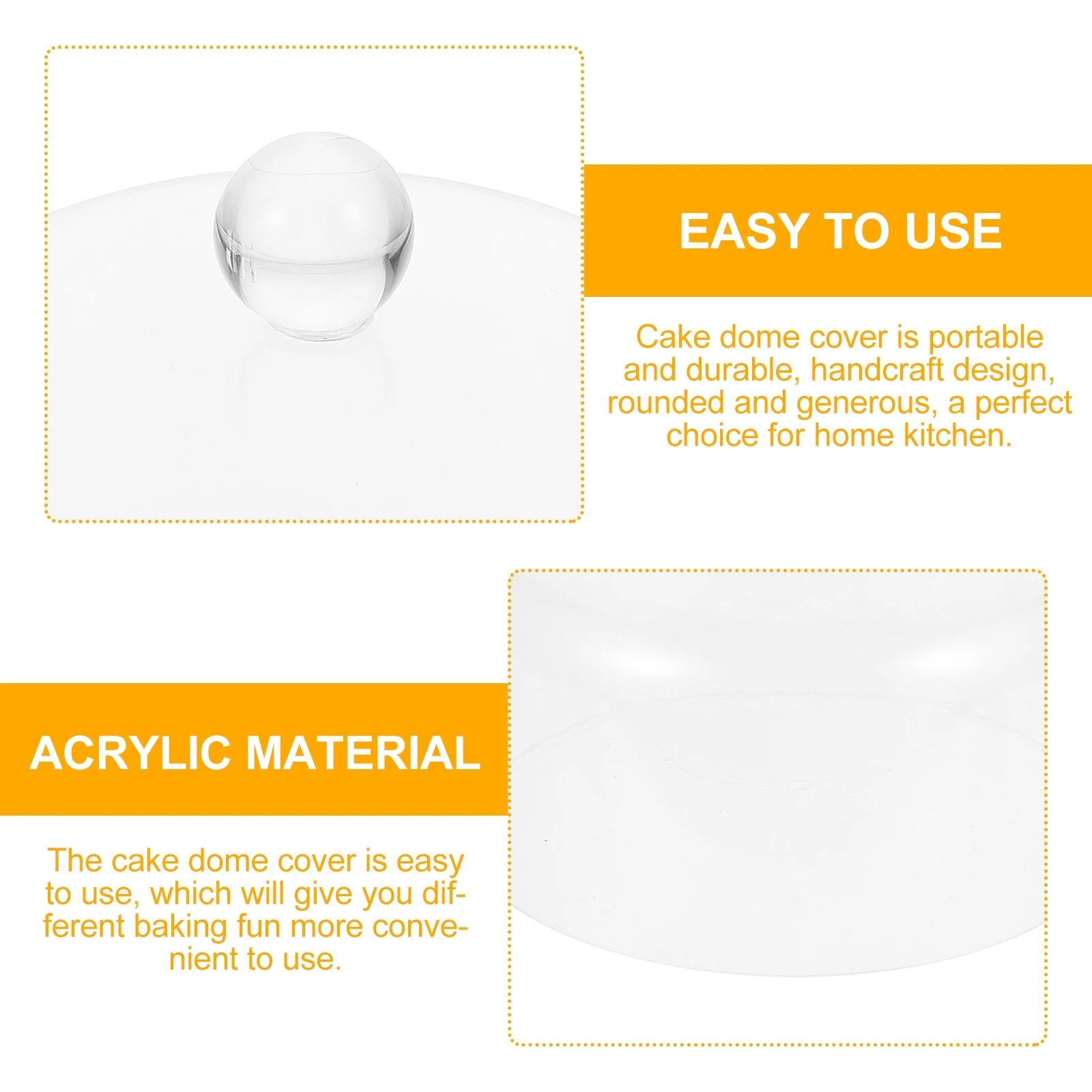Cake Dome Food Plate Dessert Dome Cover Lid Dessert Display Platter Transparent Food Cover Round Protective Kitchen Use
Cake Dome Food Plate Dessert Dome Cover Lid Dessert Display Platter Transparent Food Cover Round Protective Kitchen Use