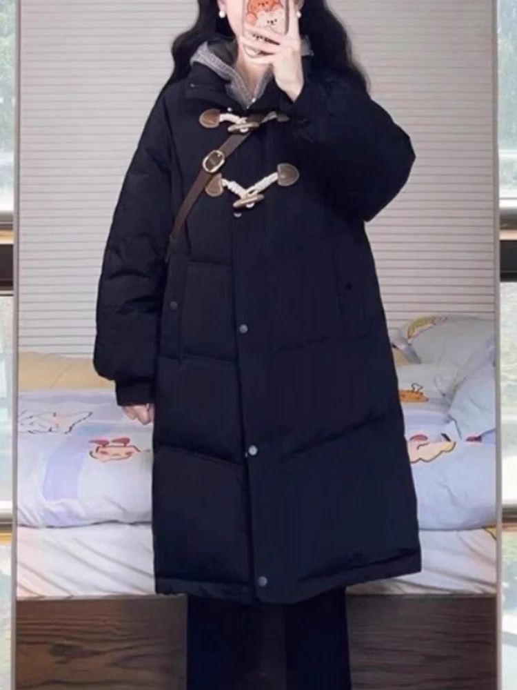 Women's Knee-Length down Cotton Jaet Thi Warm Winter Coat Long Sve Stand Collar Mid-Length Durable Horn Buttons
Women's Knee-Length down Cotton Jaet Thi Warm Winter Coat Long Sve Stand Collar Mid-Length Durable Horn Buttons