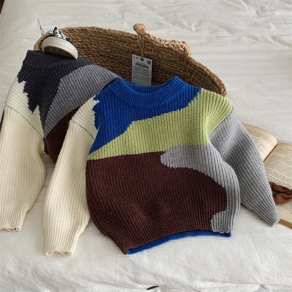 Autumn Winter New Boys Girls All Match Knitted Top Fashion Pullover Sweater Children Clothing Crewneck Casual Sweater 2025
Autumn Winter New Boys Girls All Match Knitted Top Fashion Pullover Sweater Children Clothing Crewneck Casual Sweater 2025