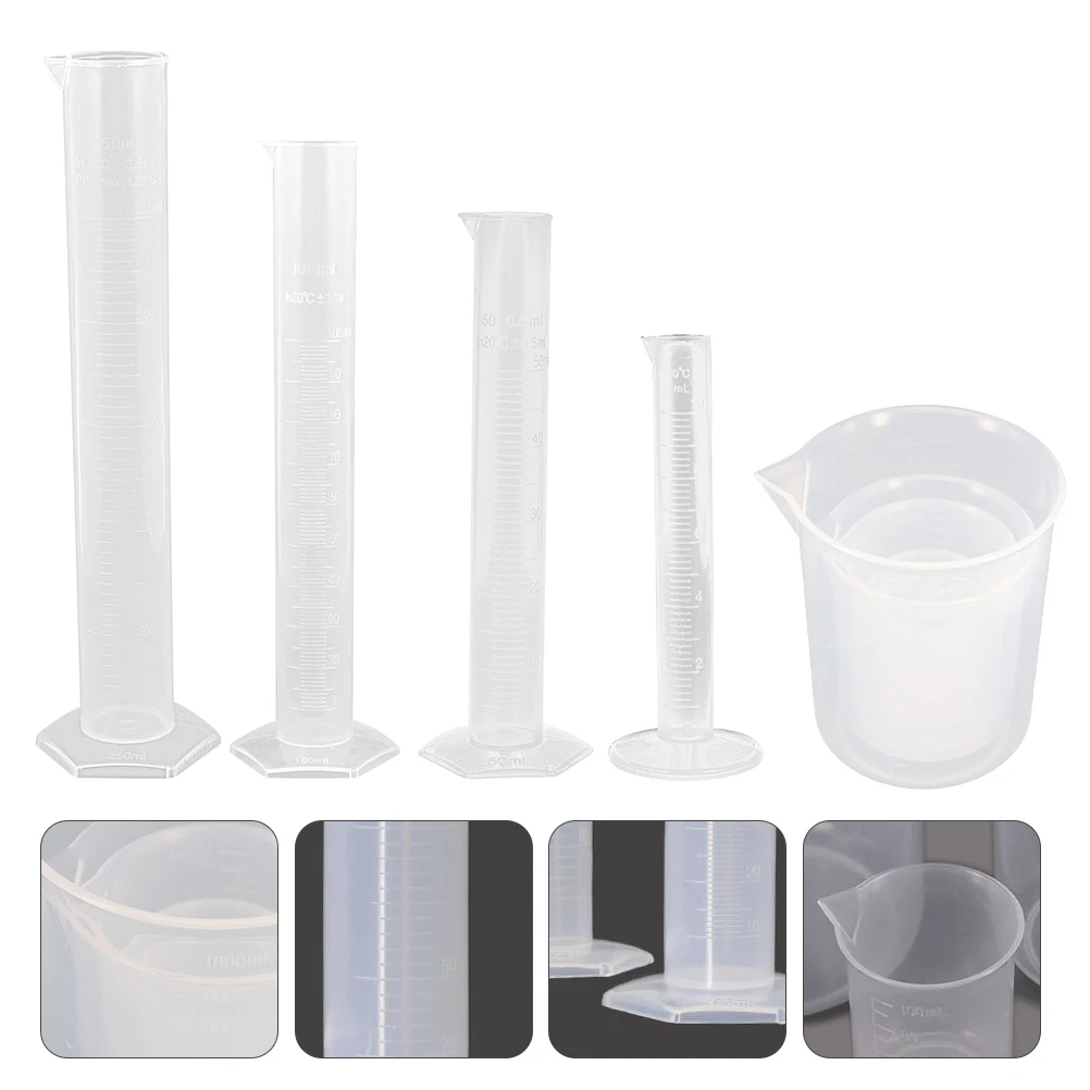 1 set Graduated Cylinders Set 500ml 1000ml Plastic Lab Measuring Cups Stable Base Accurate Scale Science Experiment for School
1 set Graduated Cylinders Set 500ml 1000ml Plastic Lab Measuring Cups Stable Base Accurate Scale Science Experiment for School