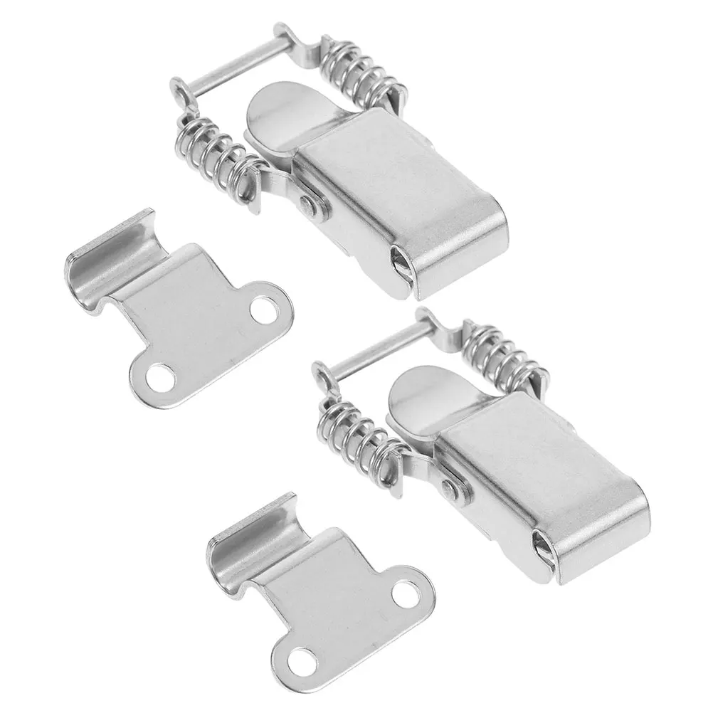 4pcs Stainless Steel Spring Loaded Toggle Latch Heavy Duty Cabinet Door Lock For Wood Box Tool Chest Replacement Fastener Clasp
4pcs Stainless Steel Spring Loaded Toggle Latch Heavy Duty Cabinet Door Lock For Wood Box Tool Chest Replacement Fastener Clasp
