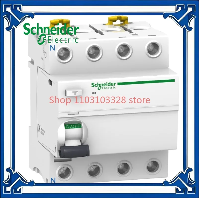 Schneider A9R53491 Electromagnetic Residual Current Operated Switch Circuit Breaker (RCCB), Acti9 iID, 4P, 100A, A type, 30mA
Schneider A9R53491 Electromagnetic Residual Current Operated Switch Circuit Breaker (RCCB), Acti9 iID, 4P, 100A, A type, 30mA