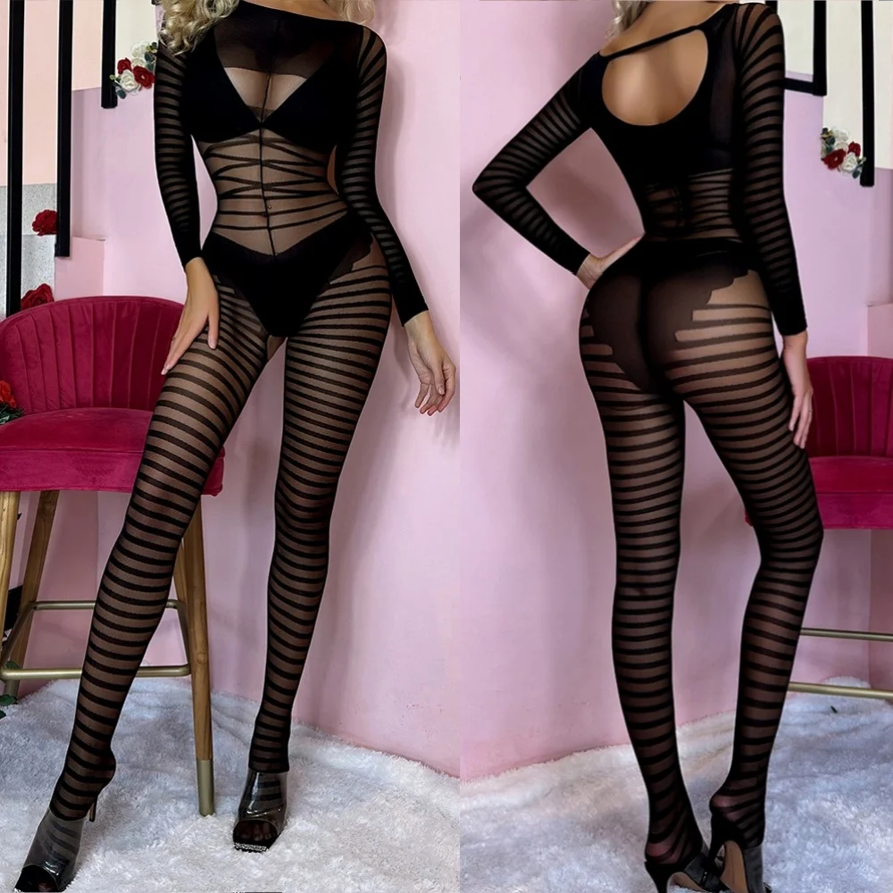FREEAUCE Womens See Through Body Stocking Backless Halter One Piece Fishnet Sexy Plus Size Bodysuit Lingerie Chemise Jumpsuits
FREEAUCE Womens See Through Body Stocking Backless Halter One Piece Fishnet Sexy Plus Size Bodysuit Lingerie Chemise Jumpsuits