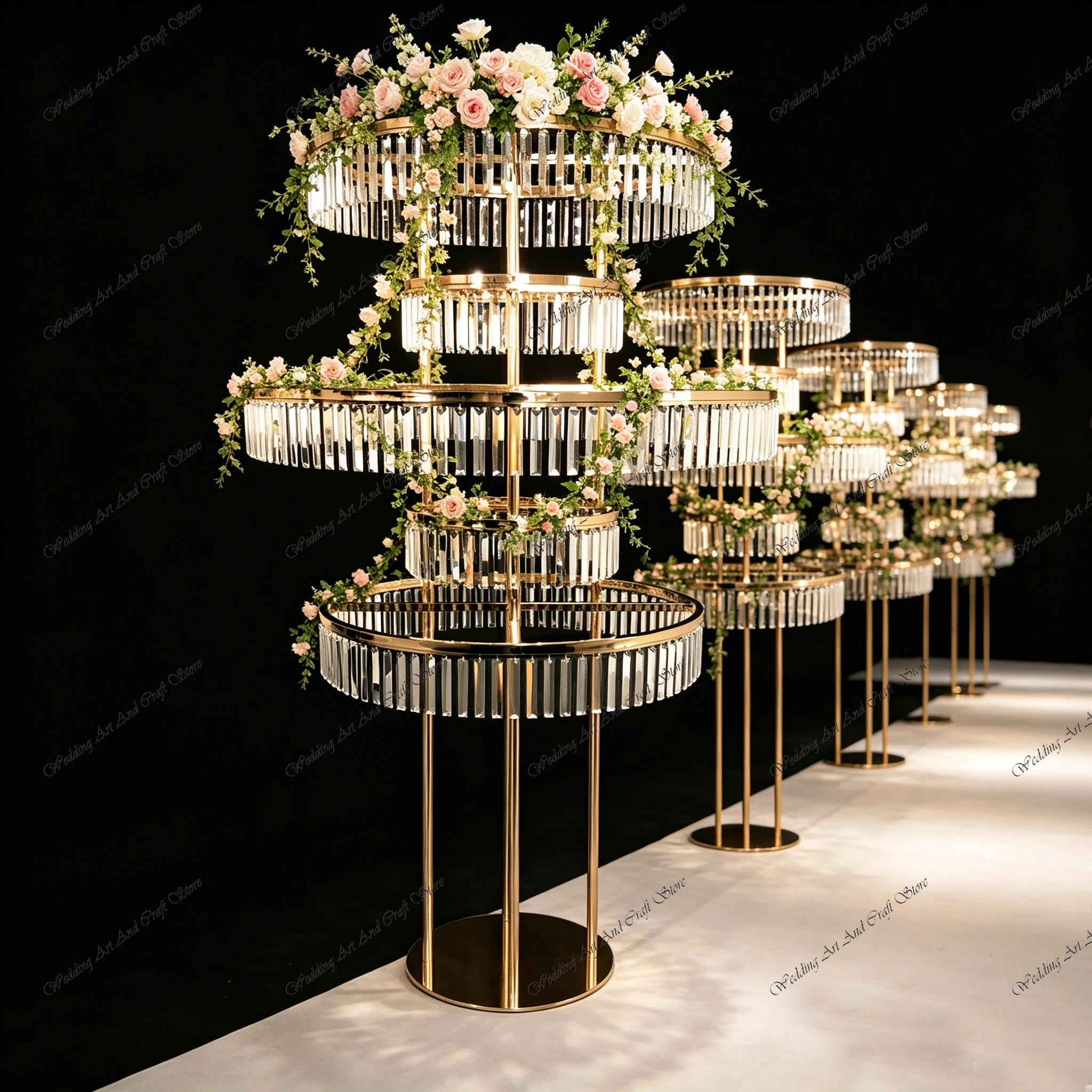 6pcs f30 120-160cm Tall Metal Gold Crystal 5 Layers Flower Display Stand Vases Table Centerpiece for Wedding Decorations ivy1002
6pcs f30 120-160cm Tall Metal Gold Crystal 5 Layers Flower Display Stand Vases Table Centerpiece for Wedding Decorations ivy1002