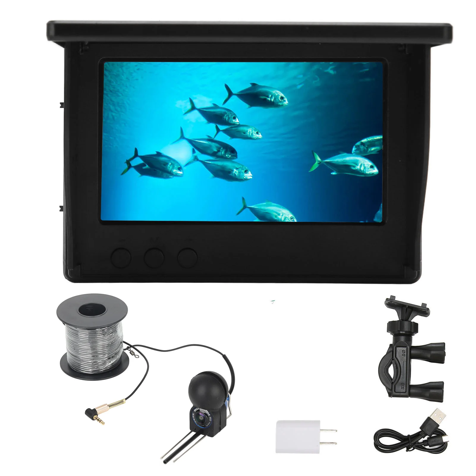 4.3inch TN HD Underwater Fishing Camera IP68 Waterproof Fish Finder with 12 Night Vision Lights for Fishing 100‑240V
4.3inch TN HD Underwater Fishing Camera IP68 Waterproof Fish Finder with 12 Night Vision Lights for Fishing 100‑240V