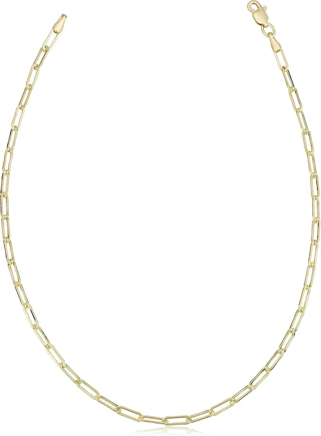 14k Yellow Gold Paperclip Chain Ankle Bracelet Anklet (2.5 mm, 10 inch) | Minimalist Jewelry for Women
14k Yellow Gold Paperclip Chain Ankle Bracelet Anklet (2.5 mm, 10 inch) | Minimalist Jewelry for Women