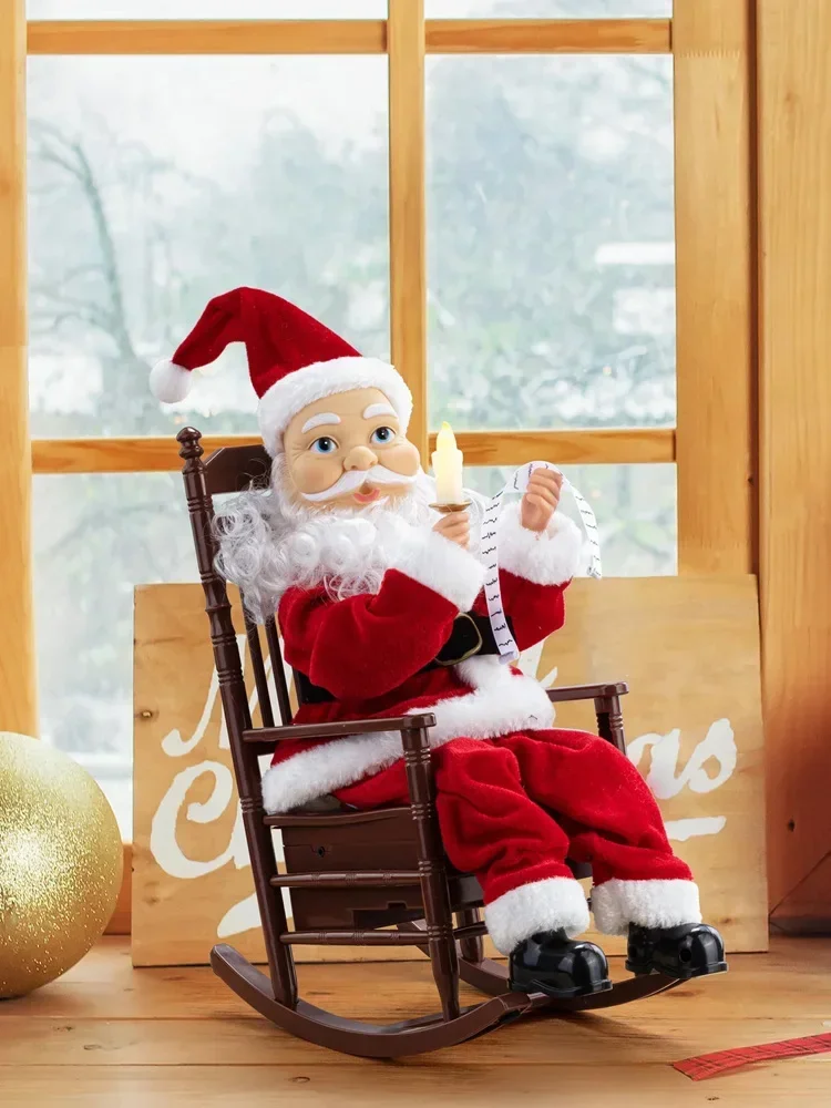 Santa Claus Rocking Chair Music Doll Toy Electric Induction Christmas Gift Children's Christmas Ornament Ornament
Santa Claus Rocking Chair Music Doll Toy Electric Induction Christmas Gift Children's Christmas Ornament Ornament