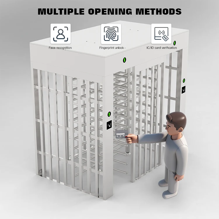 Automatic Security Turnstile Gate Pedestrian Entrance and Exit System Strictly Controlled Full Height
Automatic Security Turnstile Gate Pedestrian Entrance and Exit System Strictly Controlled Full Height