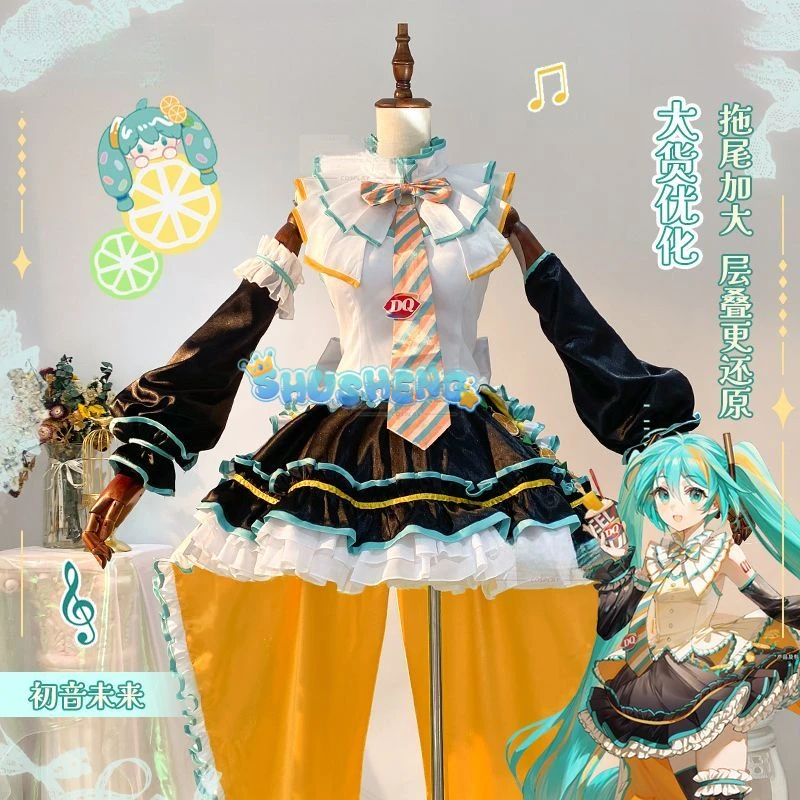 Miku cosplay cute princess Loli dress Miku wig play a full set of dresses for Christmas and Halloween S-XXL
Miku cosplay cute princess Loli dress Miku wig play a full set of dresses for Christmas and Halloween S-XXL