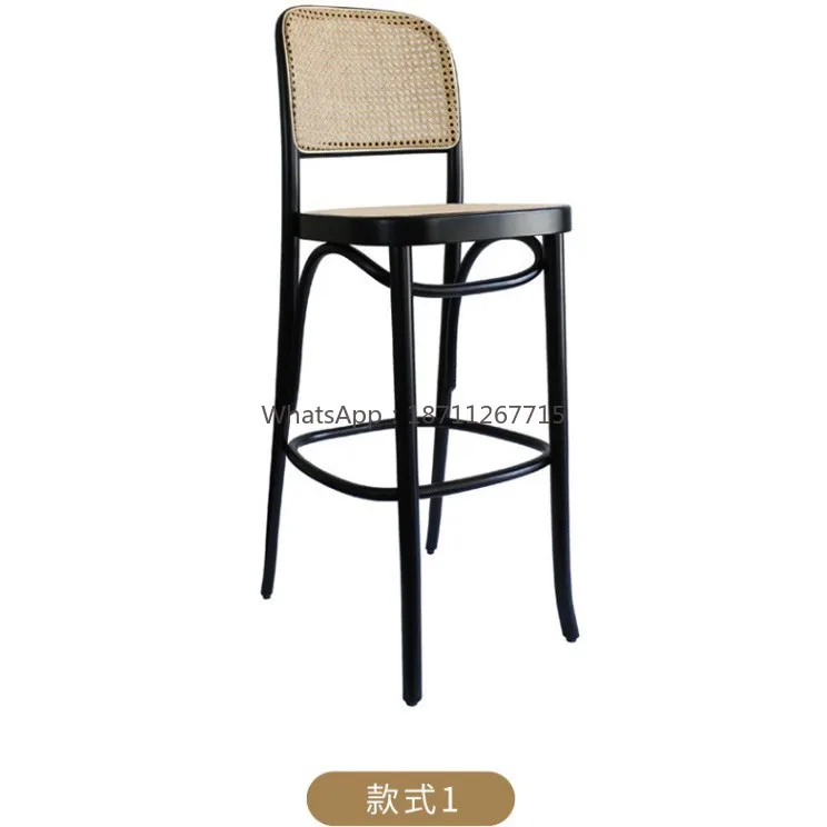 Milk tea shop Solid wood high stool Hotel restaurant Rattan bar chair Bar chair Dining bar
Milk tea shop Solid wood high stool Hotel restaurant Rattan bar chair Bar chair Dining bar