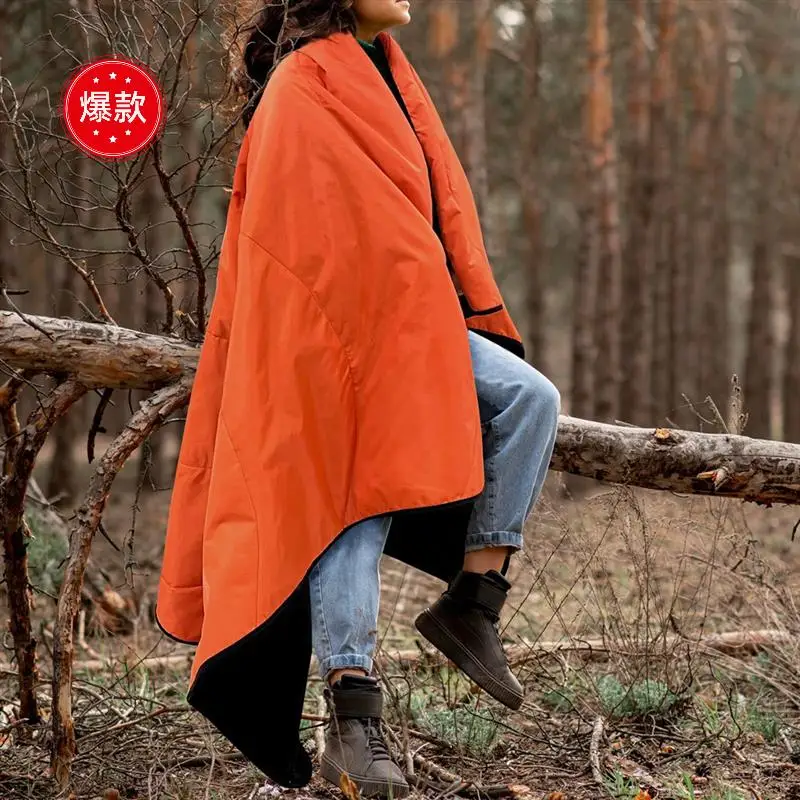Outdoor Camping Fall & Winter Warm Windproof Blanket Camping Waterproof Poncho Shake Velvet Camping Blanket
Outdoor Camping Fall & Winter Warm Windproof Blanket Camping Waterproof Poncho Shake Velvet Camping Blanket