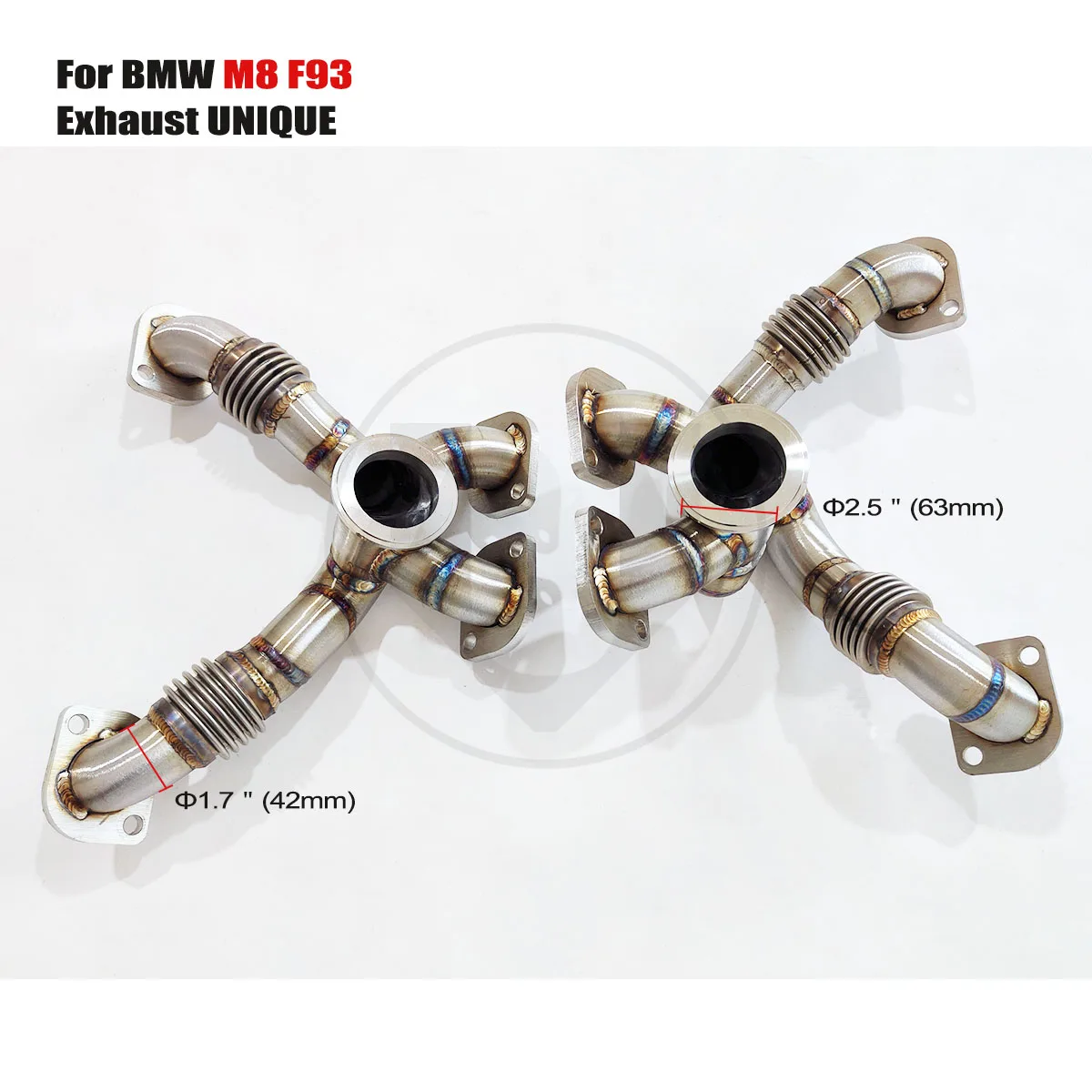 UNIQUE suitable for BMW M8 F93 High Performance Exhaust Pipe Stainless Steel Manifold Downpipe
UNIQUE suitable for BMW M8 F93 High Performance Exhaust Pipe Stainless Steel Manifold Downpipe