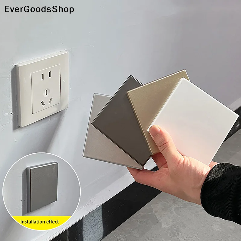New Self-adhesive Switch Socket Decorative Panel Plate Wall Hole Cover ABS Universal Blank Panel Cover Home Hardware
New Self-adhesive Switch Socket Decorative Panel Plate Wall Hole Cover ABS Universal Blank Panel Cover Home Hardware