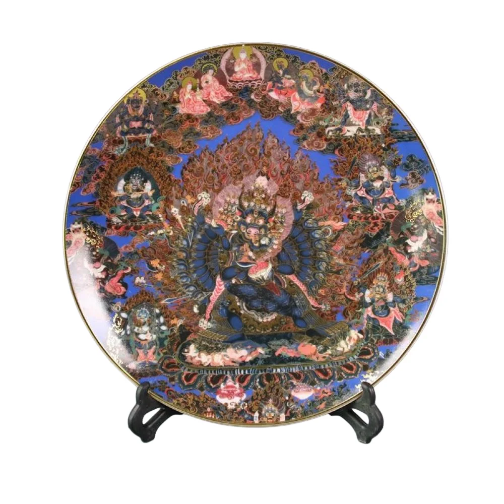 Vajra Buddha Porcelain Plate Decoration Geomancy Porcelain Plate Exorcism Decoration Plate Jingdezhen Porcelain
Vajra Buddha Porcelain Plate Decoration Geomancy Porcelain Plate Exorcism Decoration Plate Jingdezhen Porcelain