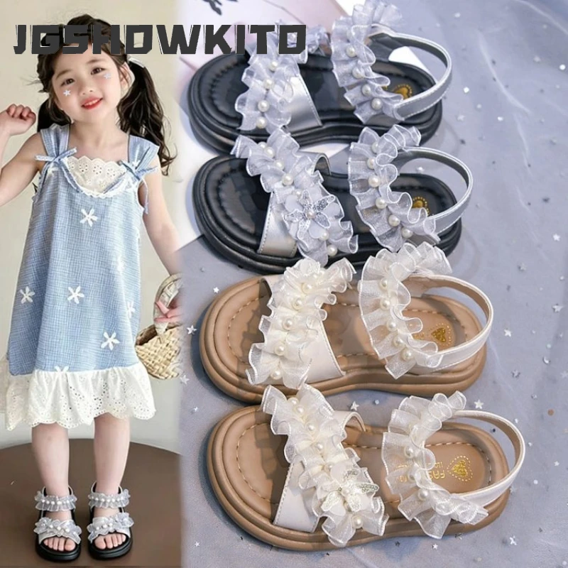 JGSHOWKITO Summer Girl Lace Princess Sandals Lolita Pleated Kids Perform Dress Shoes School Wedding Party Children Pearl Sandals
JGSHOWKITO Summer Girl Lace Princess Sandals Lolita Pleated Kids Perform Dress Shoes School Wedding Party Children Pearl Sandals