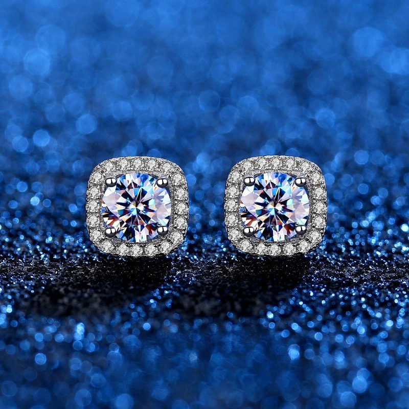 1 CT Zircon Stud Earrings For Women Luxury Minimalist Niche Design High-end Elegant Fashion Ear Jewelry
1 CT Zircon Stud Earrings For Women Luxury Minimalist Niche Design High-end Elegant Fashion Ear Jewelry