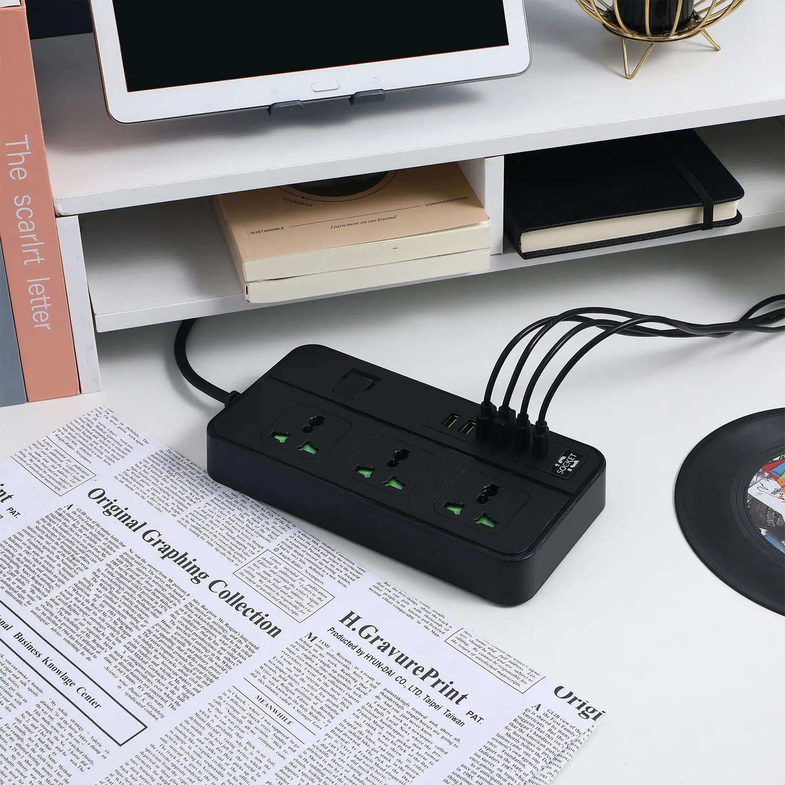 Surge Protector Power Strip Flat Extension Cord USB Type-C Charging Ports Plug Stable Output Multi Functional Home Office
Surge Protector Power Strip Flat Extension Cord USB Type-C Charging Ports Plug Stable Output Multi Functional Home Office