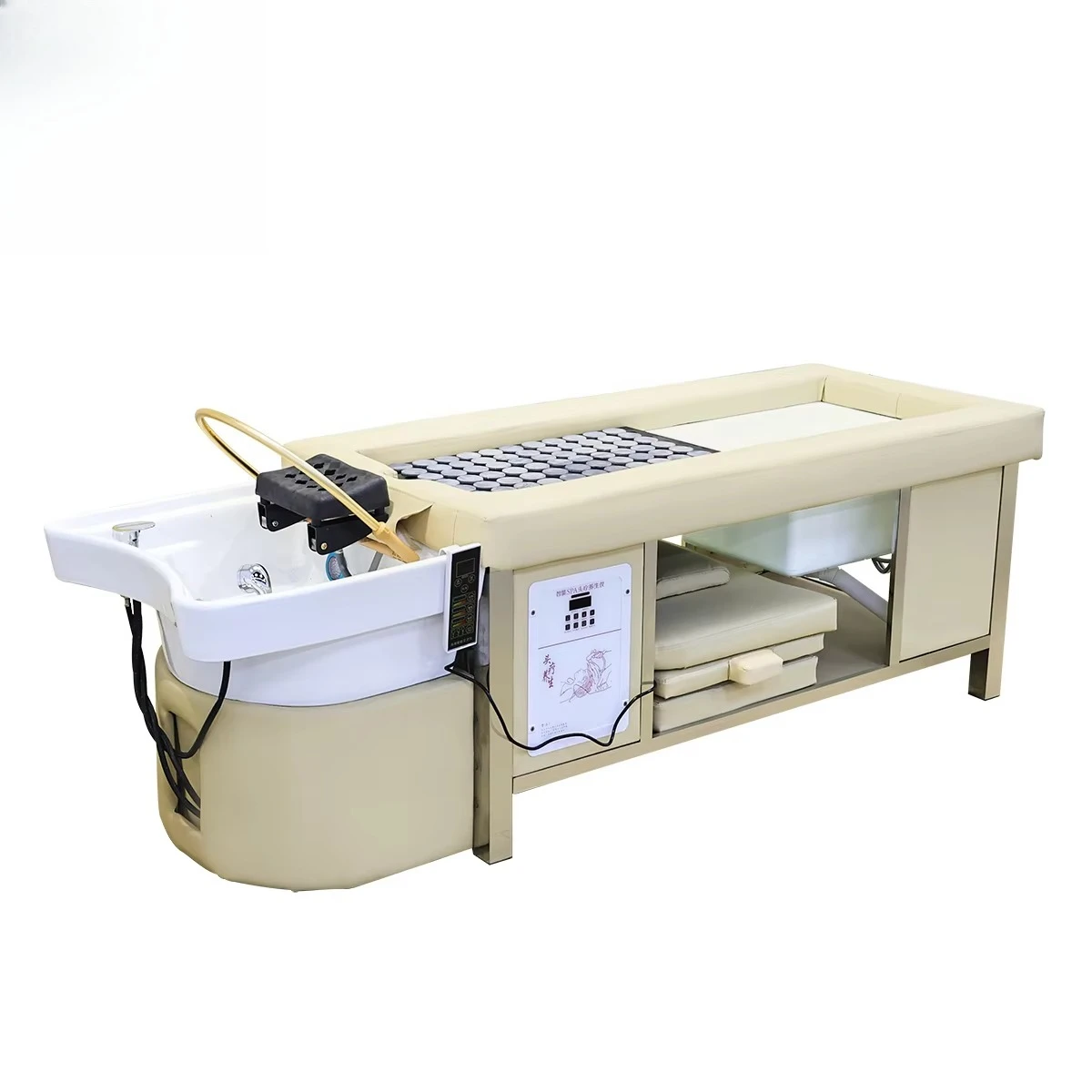 Multifunctional Hair Washing Shampoo Bed Moxibustion Bed Foot Bath Water Circulation Head Massage Bed for Physical Therapy Shop
Multifunctional Hair Washing Shampoo Bed Moxibustion Bed Foot Bath Water Circulation Head Massage Bed for Physical Therapy Shop