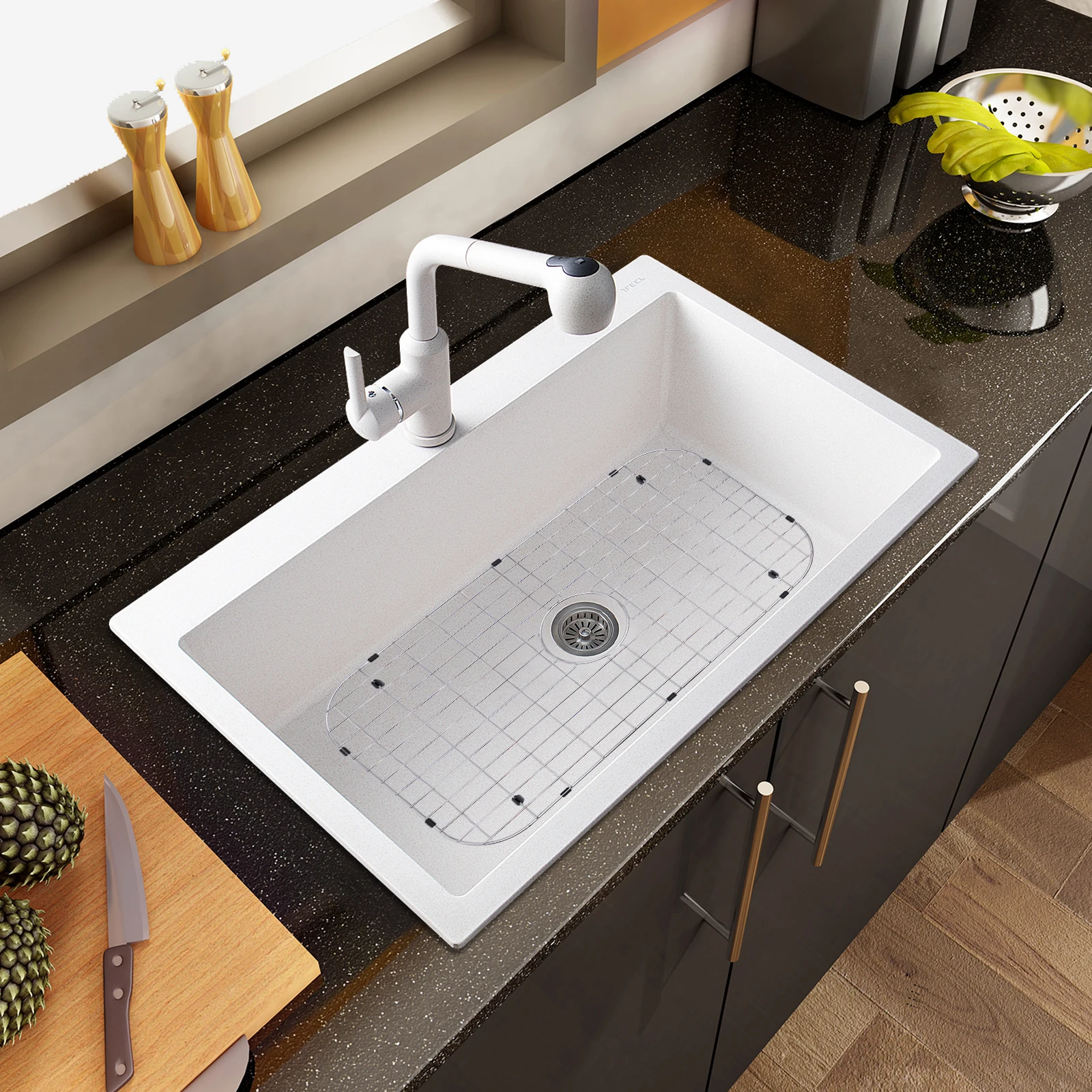 Sink Protectors for Kitchen 28 3/8" X 15 3/8" Grid,Sink Rack for Bottom of Kitchen Sink Grid Protector Bottom Grid
Sink Protectors for Kitchen 28 3/8" X 15 3/8" Grid,Sink Rack for Bottom of Kitchen Sink Grid Protector Bottom Grid