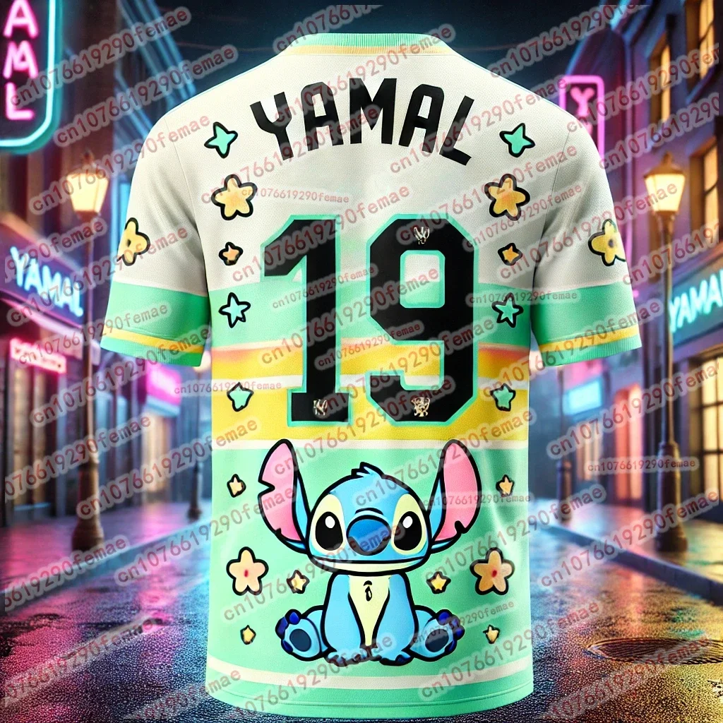 Fashionable Stitch & Yamal T-shirts, comfortable tops for children and adults, summer short-sleeved T-shirts
Fashionable Stitch & Yamal T-shirts, comfortable tops for children and adults, summer short-sleeved T-shirts
