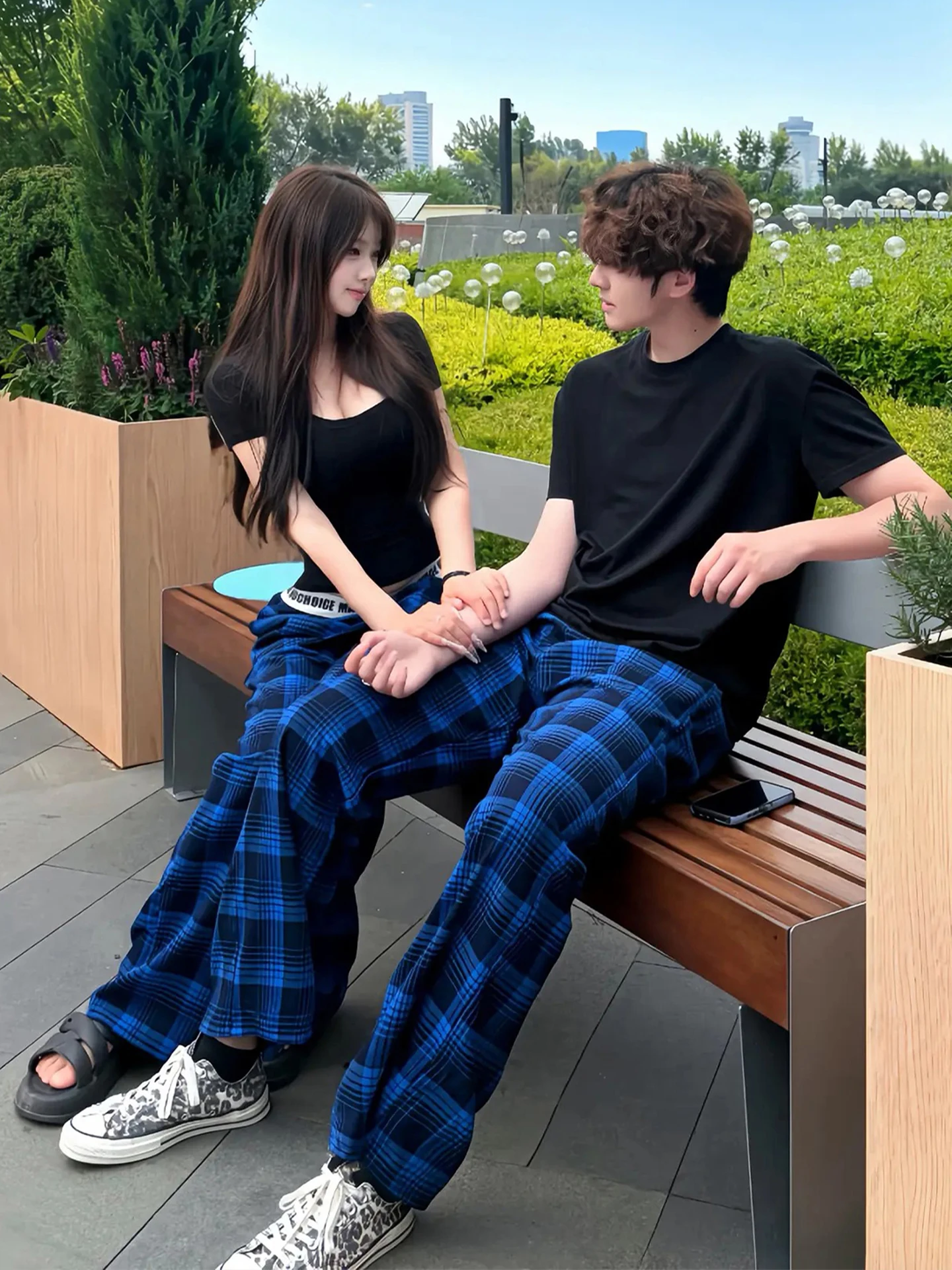 American Retro Plaid Straight Leg Pants Men Women Summer Slimming Trousers Trendy Brand Couple Clothes Micro Flared Straight ...
American Retro Plaid Straight Leg Pants Men Women Summer Slimming Trousers Trendy Brand Couple Clothes Micro Flared Straight ...